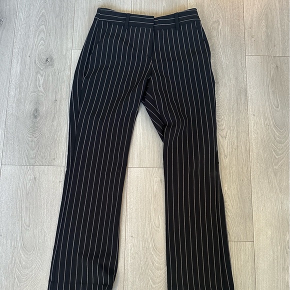 Express Black and White Striped Trousers - SHORT - Picture 1 of 3
